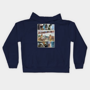 Greetings from Strasbourg in France Vintage style retro souvenir Kids Hoodie